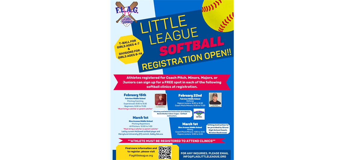 FREE Softball Clinics